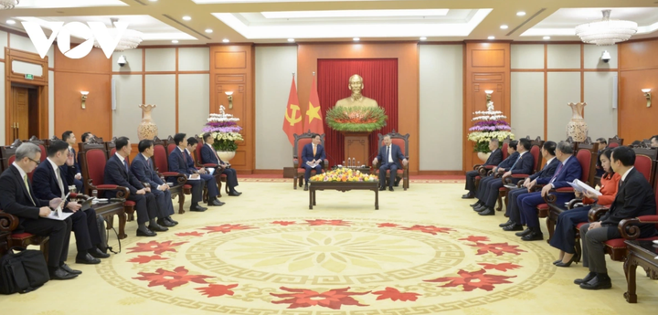 Toàn cảnh buổi tiếp. (Ảnh: VOV)