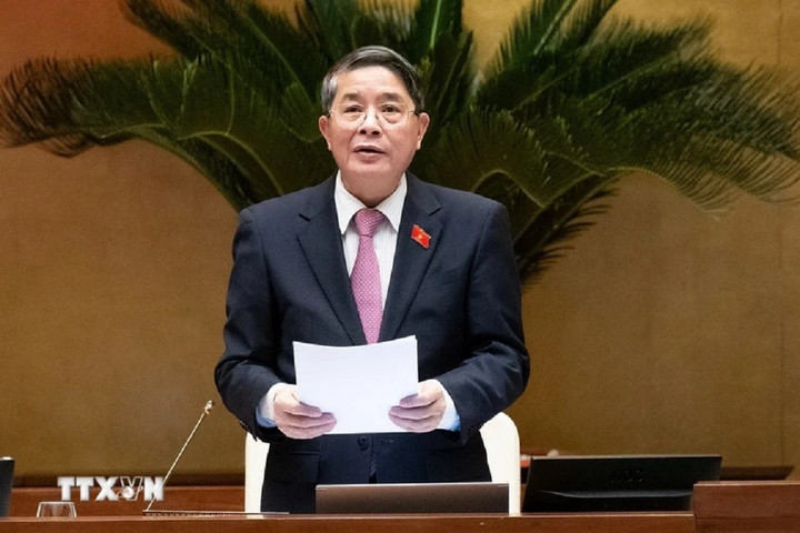 Phó Chủ tịch Quốc hội Nguyễn Đức Hải phát biểu. (Ảnh: Doãn Tấn/TTXVN)