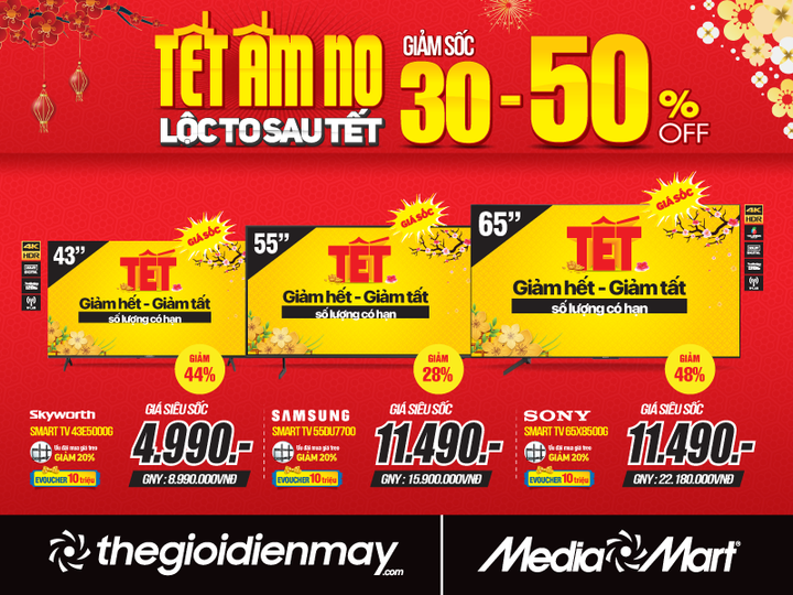 Tết ấm no - lộc to sau Tết: MediaMart giảm đến 50% hàng nghìn mặt hàng - 2