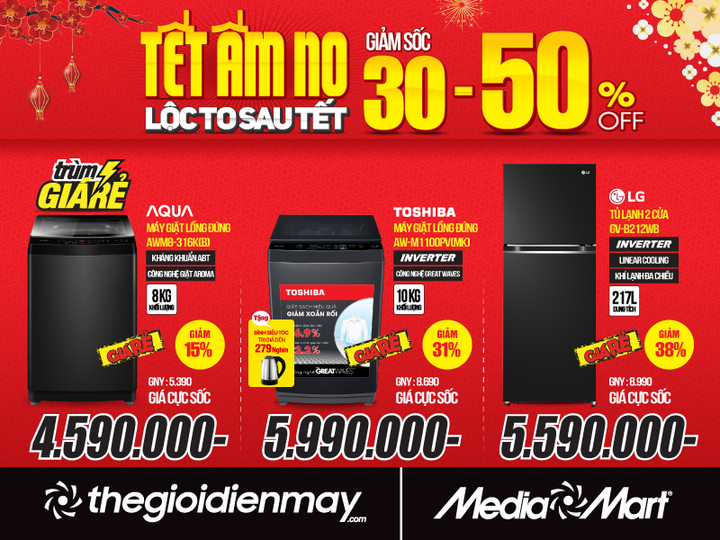 Tết ấm no - lộc to sau Tết: MediaMart giảm đến 50% hàng nghìn mặt hàng - 3