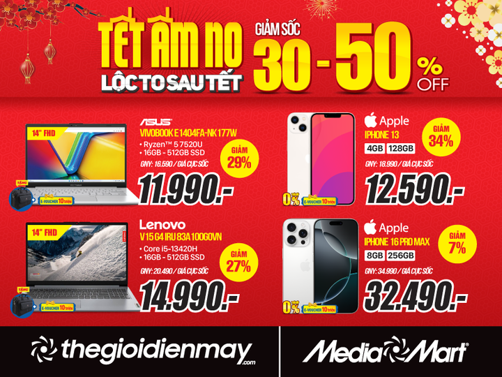 Tết ấm no - lộc to sau Tết: MediaMart giảm đến 50% hàng nghìn mặt hàng - 5