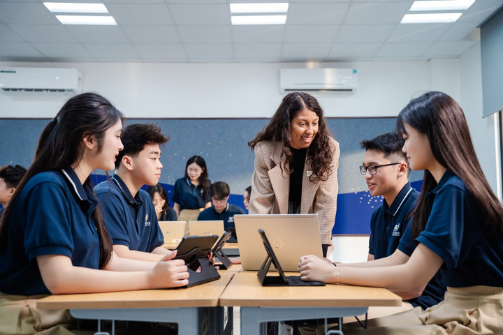 Vinsers Hải Phòng được chú trọng phát triển năng lực Tiếng Anh với thời lượng học vượt trội.