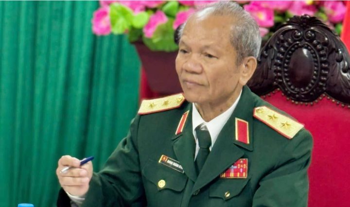 Trung tướng Hoàng Khánh Hưng, Chủ tịch Hội Hỗ trợ gia đình liệt sĩ Việt Nam. (Ảnh: Hanoimoi)