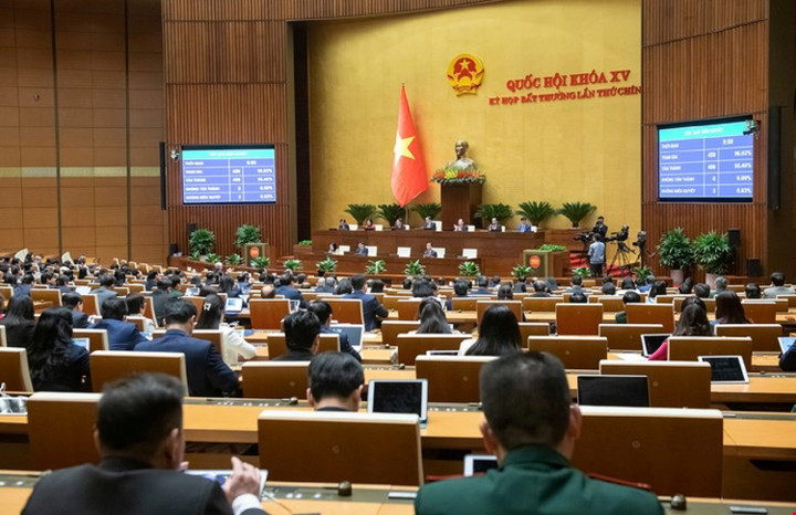 Đại biểu tại phiên họp sáng 19/2. (Ảnh: Media Quốc hội).