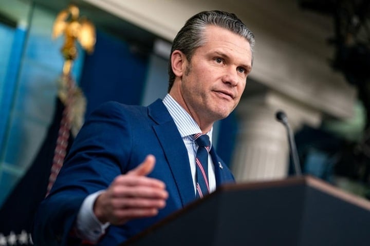 Bộ trưởng Quốc phòng Mỹ Pete Hegseth.