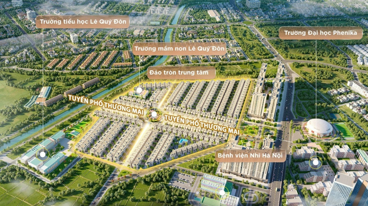 Tuyến phố thương mại “bừng sáng” Solasta Mansion.