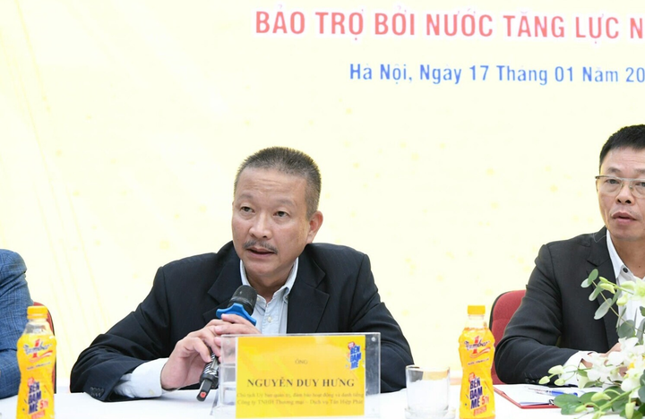 Đại diện Công ty TNHH TMDV Tân Hiệp Phát chia sẻ về giải thưởng.