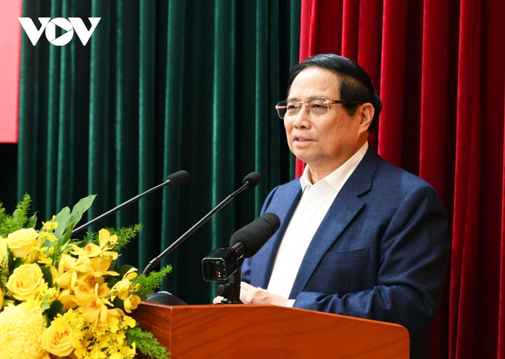 Thủ tướng chủ trì Hội nghị Công bố Quyết định thành lập Đoàn kiểm tra của Bộ Chính trị, Ban Bí thư năm 2025 đối với TP.HCM, Bình Dương, Bà Rịa - Vũng Tàu.