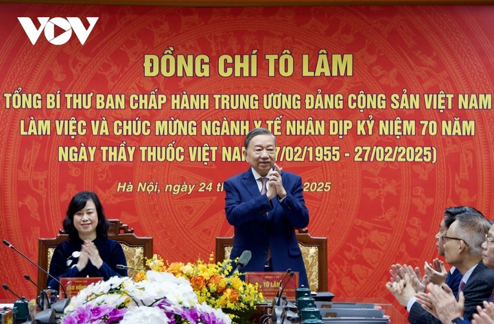 Tổng Bí thư Tô Lâm chủ trì buổi làm việc.
