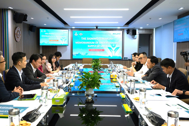 Lễ ký kết biên bản ghi nhớ giữa Phú Mỹ và Hanwa.