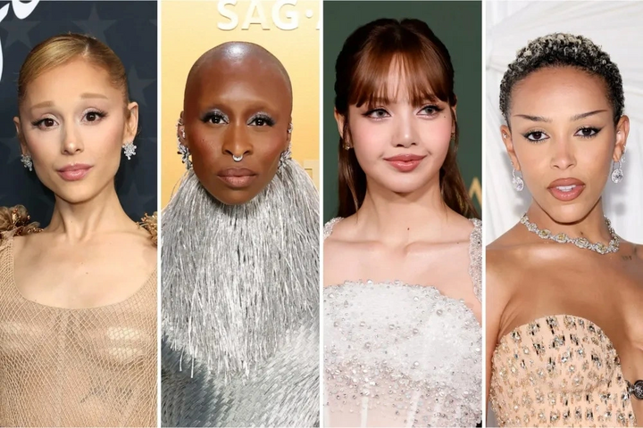 Lisa (thứ 2 từ phải qua) và một số nghệ sĩ như Cynthia Erivo, Ariana Grande, Doja Cat, Queen Latifah và Raye sẽ diễn tại lễ trao giải Oscar lần thứ 97.