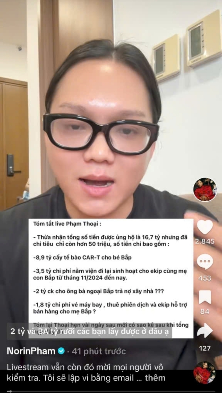 Phạm Thoại lên tiếng sau phiên livestream tối qua.