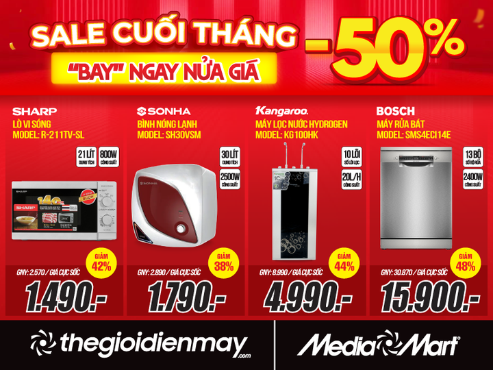 MediaMart sale cuối tháng - giảm giá sốc đến 50% nhiều sản phẩm - 4