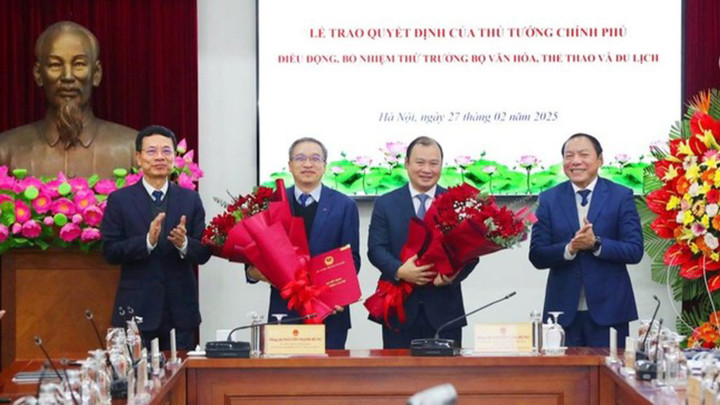 Ngày 27/2, tại trụ sở Bộ VHTTDL diễn ra Lễ trao quyết định của Thủ tướng bổ nhiệm Thứ trưởng Bộ VHTTDL.