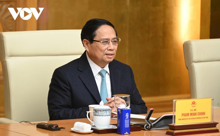 Thủ tướng Phạm Minh Chính tại buổi toạ đàm.