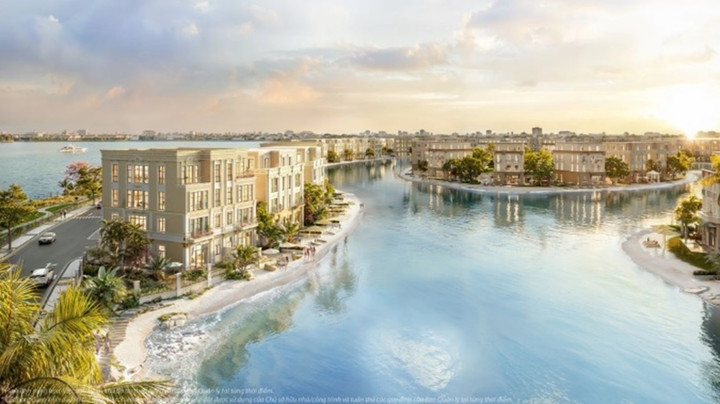 Những căn biệt thự dát vàng Hoàng Gia sở hữu sông xanh trước mặt, biển mặn sau nhà.