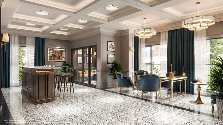 Wine & Cigar Lounge sang trọng ngay trong toà The Aura.