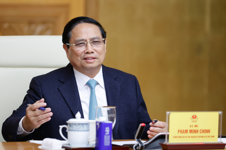 Thủ tướng Phạm Minh Chính phát biểu tại toạ đàm.