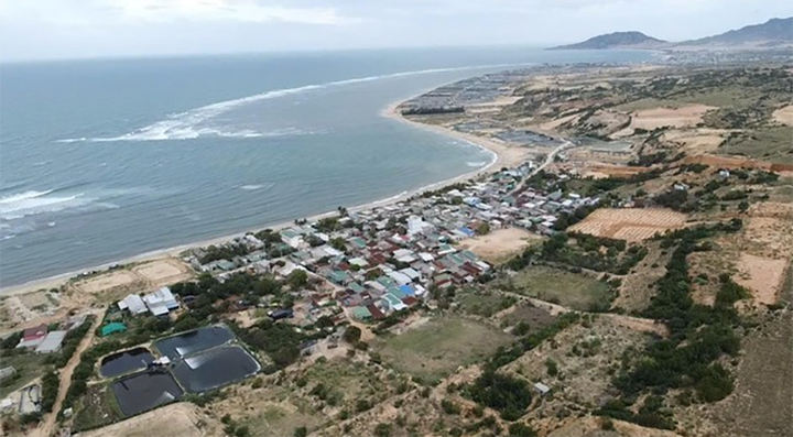 Thôn Vĩnh Trường - nơi được quy hoạch xây dựng nhà máy điện hạt nhân Ninh Thuận 1.