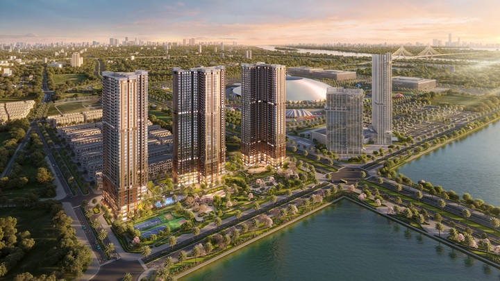 3 tòa tháp căn hộ The Cosmopolitan sở hữu vị trí tâm điểm tại thành phố Expo.