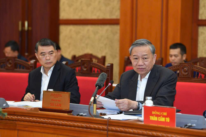 Tổng Bí thư Tô Lâm phát biểu. (Ảnh: Trọng Hải)