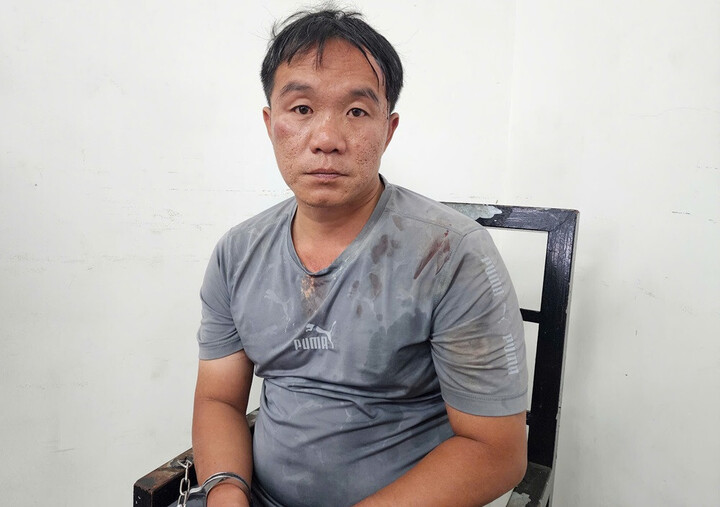 Bị can Dương Hữu Trí tại cơ quan công an. (Ảnh: Công an cung cấp)
