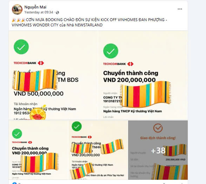 Dù dự án chưa mở bán nhưng các sàn BĐS đã nhận “cơn mưa” cọc giữ chỗ.