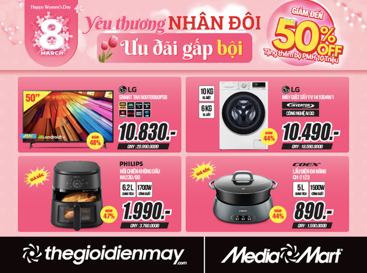 MediaMart tri ân phái đẹp nhân dịp 8/3 & Valentine Trắng - 2