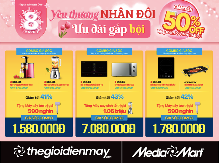 MediaMart tri ân phái đẹp nhân dịp 8/3 & Valentine Trắng - 3