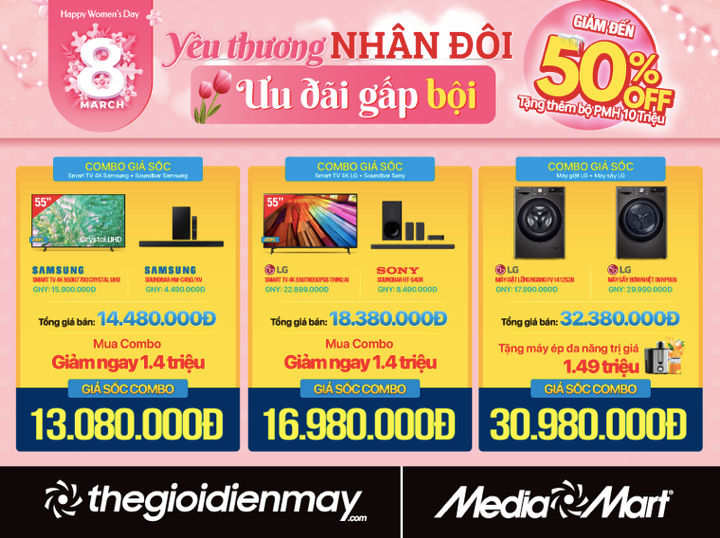 MediaMart tri ân phái đẹp nhân dịp 8/3 & Valentine Trắng - 4