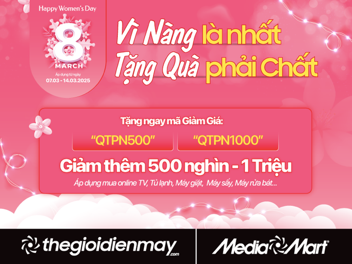 MediaMart tri ân phái đẹp nhân dịp 8/3 & Valentine Trắng - 5