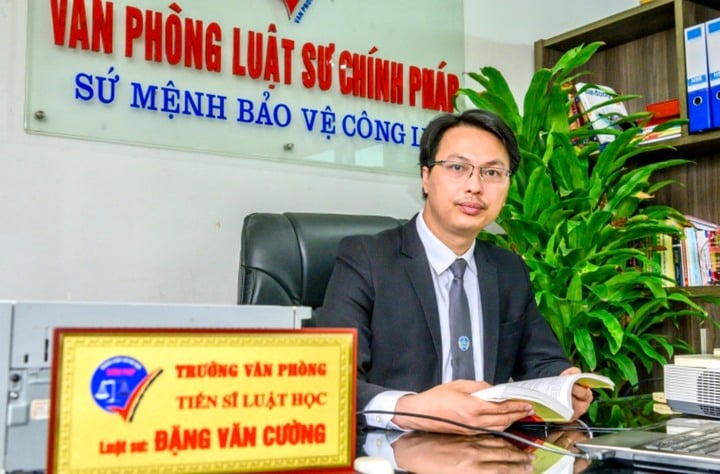 TS.Luật sư Đặng Văn Cường - Trưởng Văn phòng Luật sư Chính pháp Hà Nội.