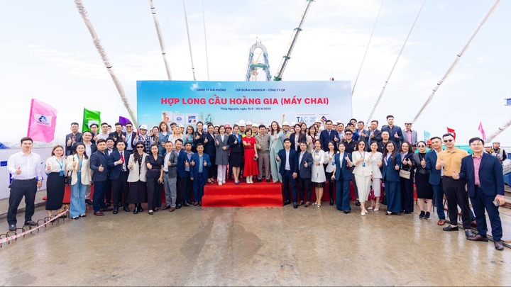 Hợp long cầu Hoàng Gia kết nối Vinhomes Royal Island với trung tâm Hải Phòng - 1