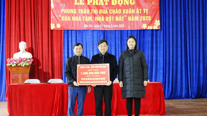 Các đơn vị tài trợ, hỗ trợ huyện Bắc Hà trong chương trình xóa nhà tạm, nhà dột nát trên địa bàn.