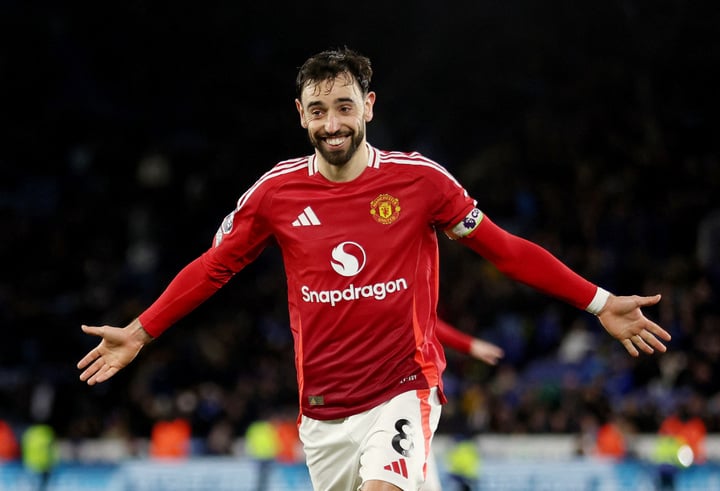 Bruno Fernandes liên tiếp tỏa sáng.