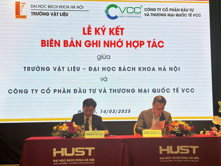 VCC ký kết hợp tác với trường Vật liệu - Đại học Bách khoa Hà Nội.