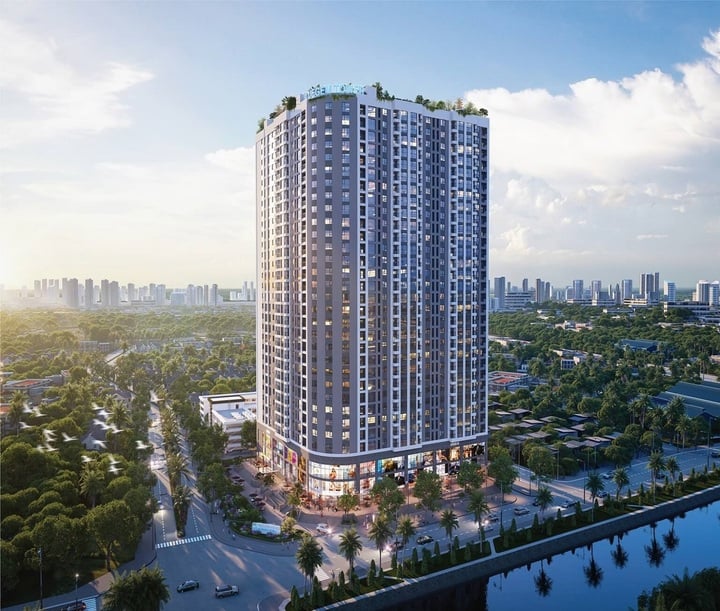 Phối cảnh chung cư Bluegem Tower.