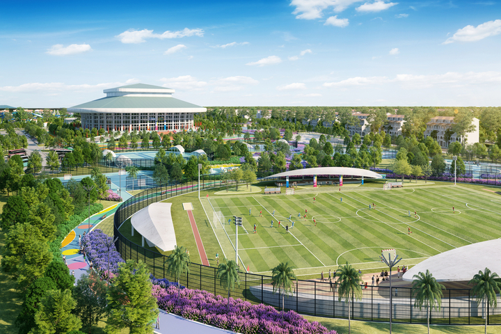 Công viên thể thao trong quần thể dự án Sun Urban City lên đến 22 ha. (Ảnh phối cảnh minh họa)