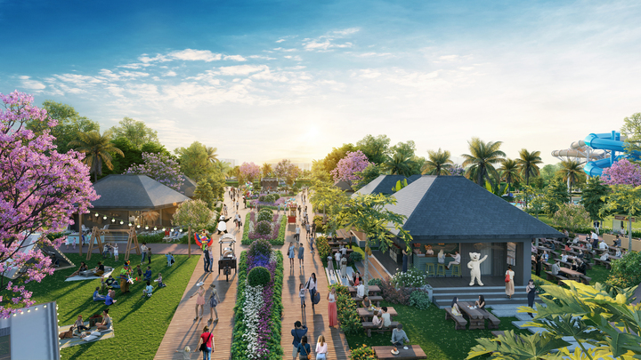 Cư dân được tận hưởng “hệ thống 1001 tiện ích” cao cấp trong đô thị nghỉ dưỡng Sun Urban City. (Ảnh phối cảnh minh họa)