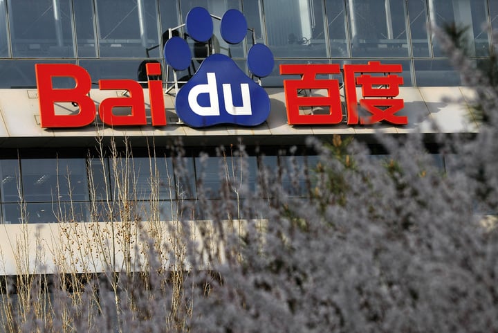 Sau scandal lộ thông tin người dùng, cổ phiếu Baidu tụt dốc. (Ảnh: Reuters)