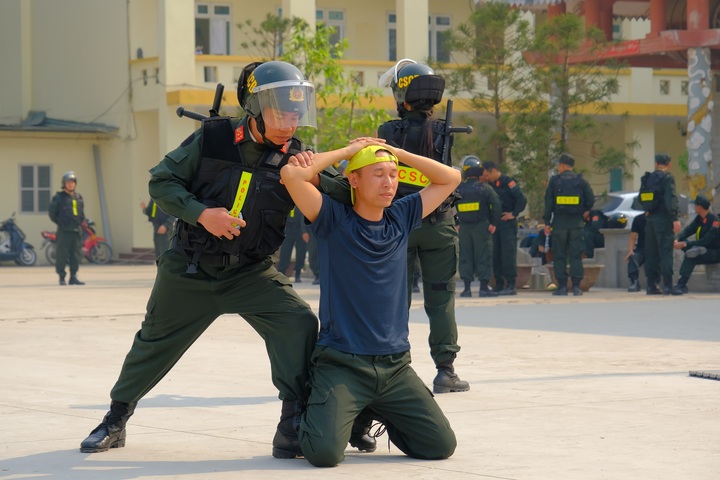 Đơn vị gồm: Ban tác chiến, Chính trị - Hậu cần, Truyền thông, Hành chính nhân sự, Bệnh viện dã chiến, quân khí, phương tiện, điện nước, nhà bếp... Có 4 đội chiến đấu bao gồm: Đội Tuần tra, đặc nhiệm; Trạm kiểm soát, bảo vệ mục tiêu; An ninh trật tự, giải tán đám đông; Bảo vệ yếu nhân, bảo vệ hàng đặc biệt.