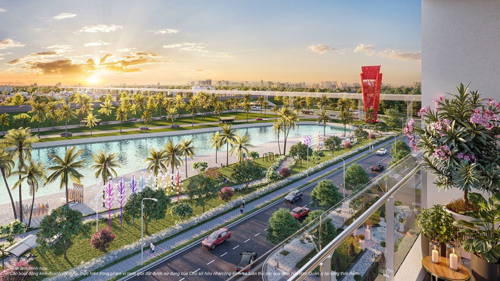 Tầm nhìn tuyệt đẹp từ căn hộ The Royce ra biểu tượng San Hô Đỏ.