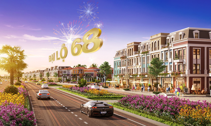 Tuyến phố thương mại ngay trên Đại lộ 68, nối dài lên cao tốc Biên Hoà – Vũng Tàu.