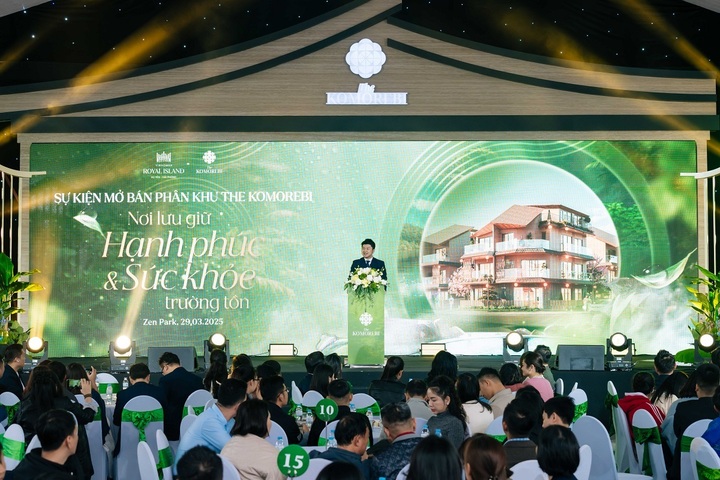 Hơn 1.000 khách hàng và nhà đầu tư có mặt tại đảo Vũ Yên tham gia sự kiện mở bán The Komorebi.