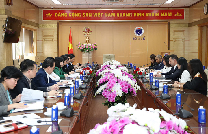 Quang cảnh buổi tiếp.