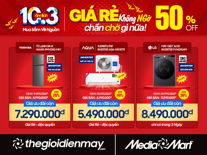 Mừng Giỗ Tổ - MediaMart sale sốc đến 50% hàng nghìn mặt hàng - 3