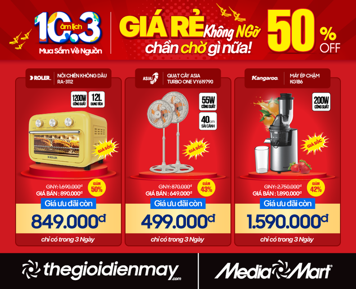 Mừng Giỗ Tổ - MediaMart sale sốc đến 50% hàng nghìn mặt hàng - 4