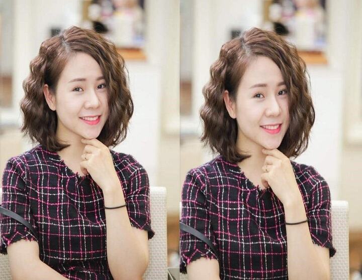 Tóc xoăn sóng nước là một lựa chọn tuyệt vời cho phụ nữ U40. (Ảnh: Pinterest)
