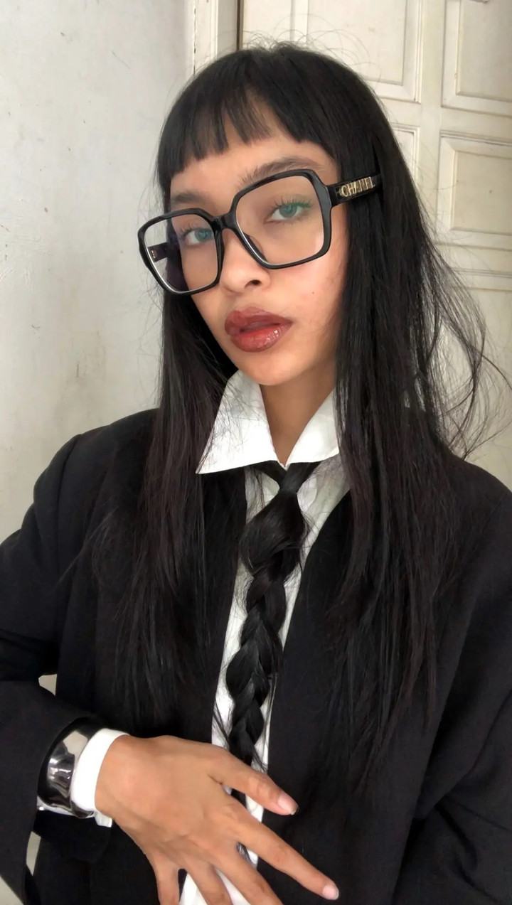 Alaisha Tabina rất thích cà vạt tết tóc vì trông "kỳ lạ". (Ảnh: Alaisha Tabina)