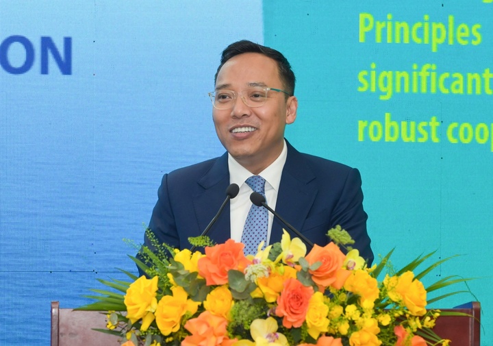 Thứ trưởng Bộ Công Thương Nguyễn Hoàng Long cam kết Bộ Công Thương sẽ đồng hành, hỗ trợ và tạo điều kiện thuận lợi nhất để dự án được triển khai an toàn, hiệu quả, mang lại lợi ích hài hòa cho các bên tham gia.